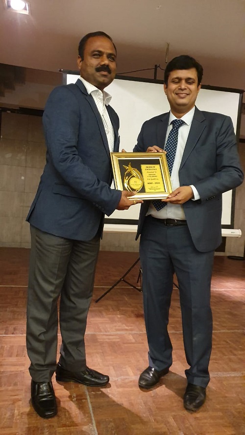 Felicitated By Mr. Ranjan Nagarkatte