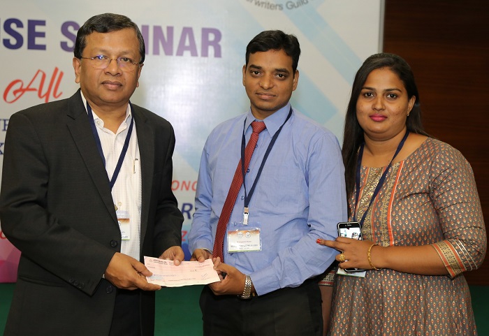 Honored by  MD LIC of India Mr TC Suseel Kumar at Coimbatore