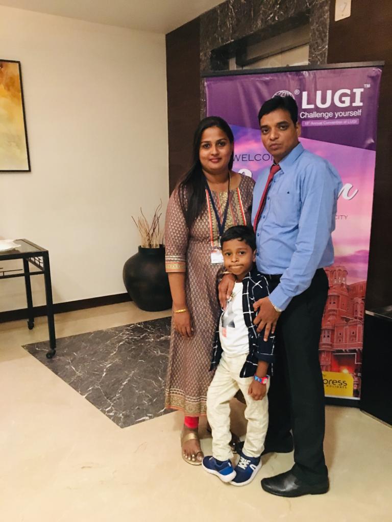 My Supporting Pillars (With my Wife & Son).