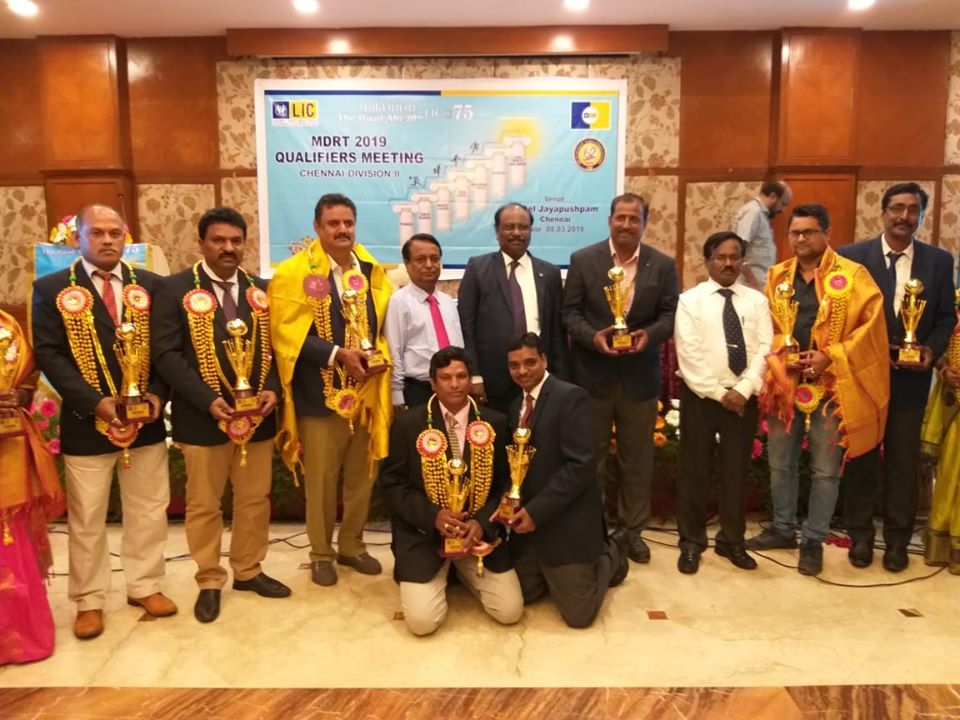 2018 - MDRT USA Achievement award  from LIC-SDM   Mr. Karuppiah