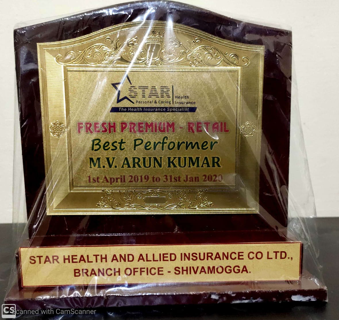 Star Health Best Performer 2018-19