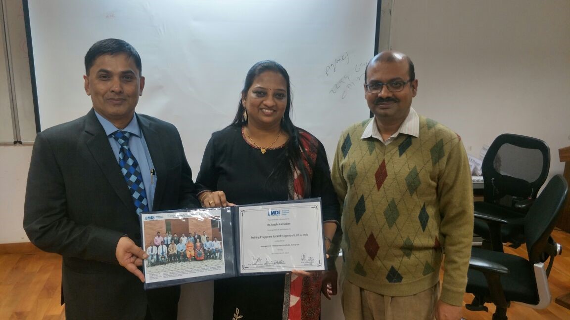 Completion of Certification of Management in Marketing at MDI Gurguram