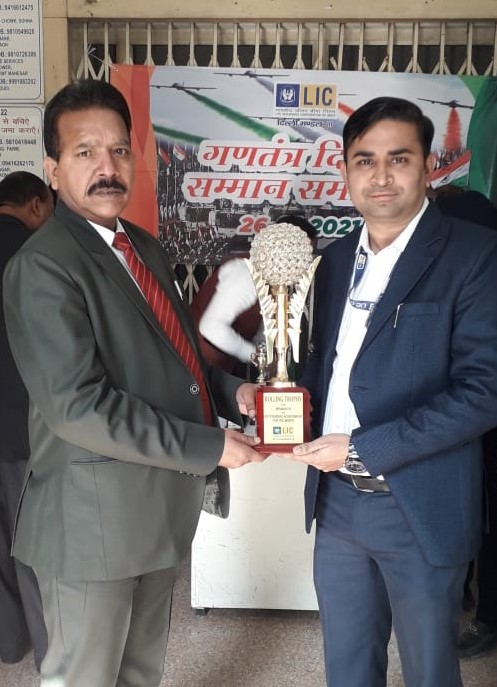 Honoring from Br. Manager Mr Surender patani ji