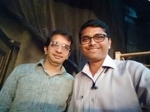 With Marathi film actor Nilesh Sable