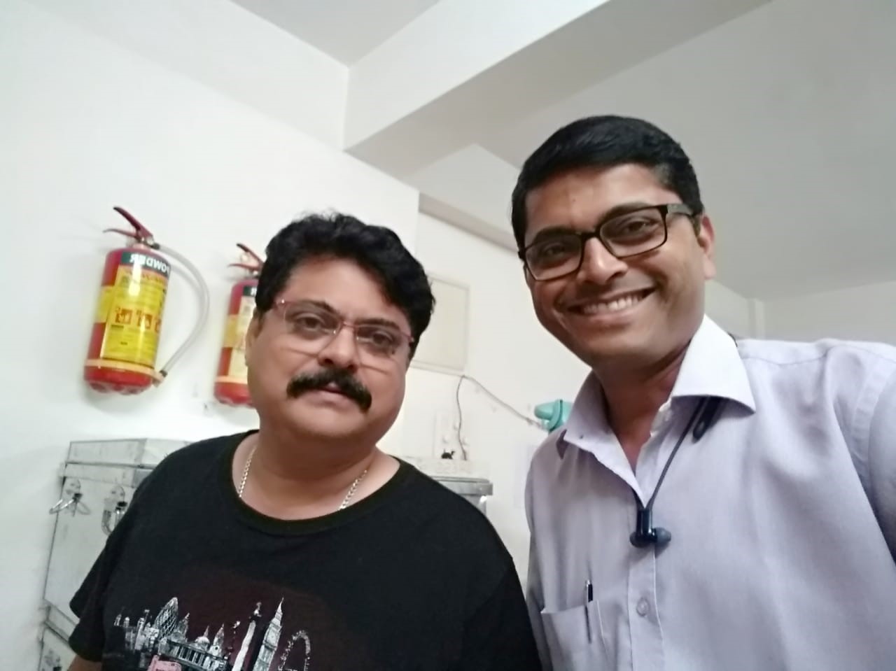 With Marathi film actor Bharat Ganeshpure