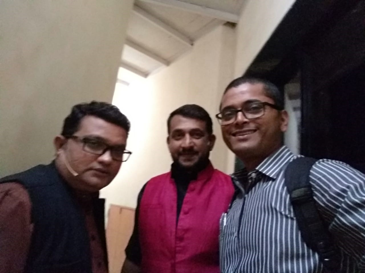 With Marathi film actor Peasad ok and Ravi jadhav