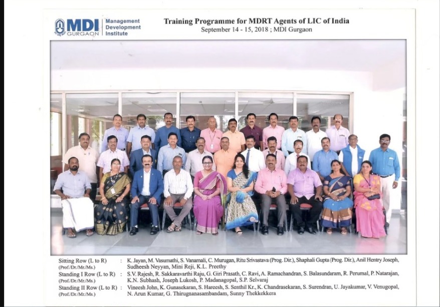 Traning Programme for MDRT Agents