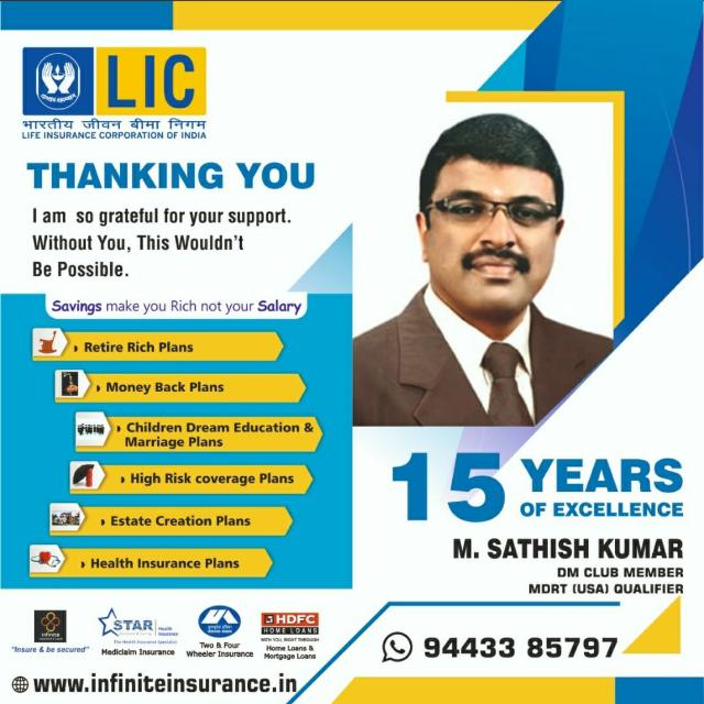 Enjoying the service of 15 years