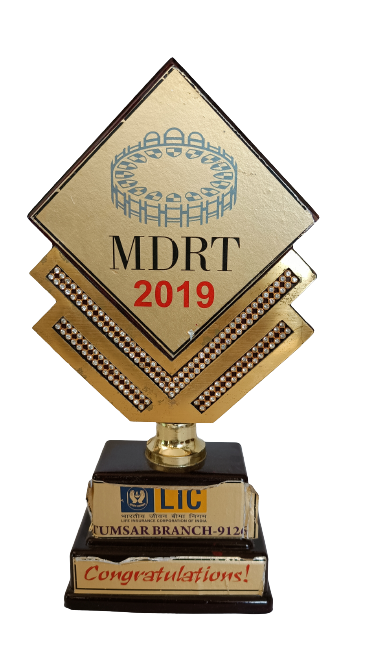 RECEIVED TROPHY FOR MDRT 2019