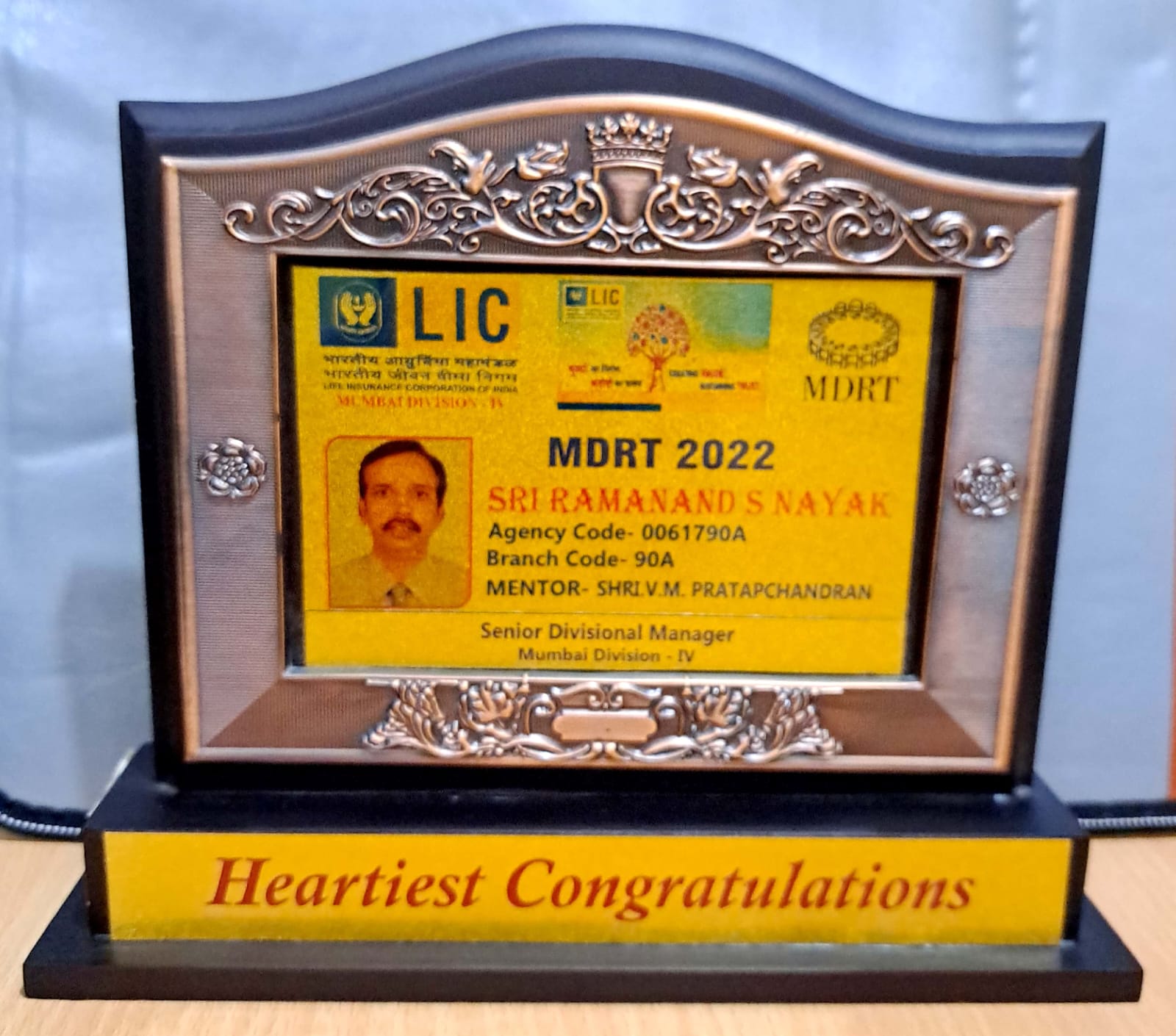 Felicitated For MDRT 2022