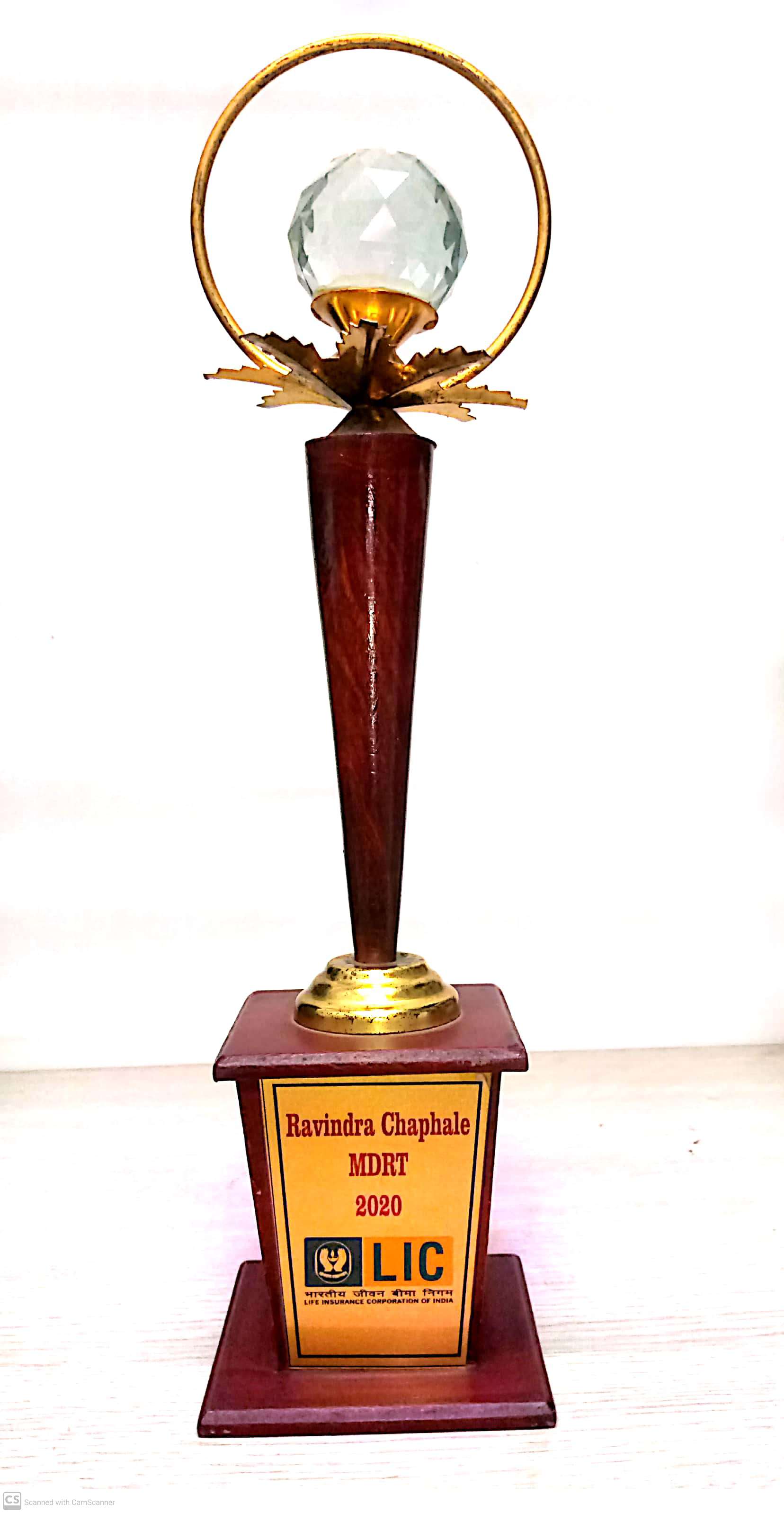 Received Trophy for Achieving MDRT 2020
