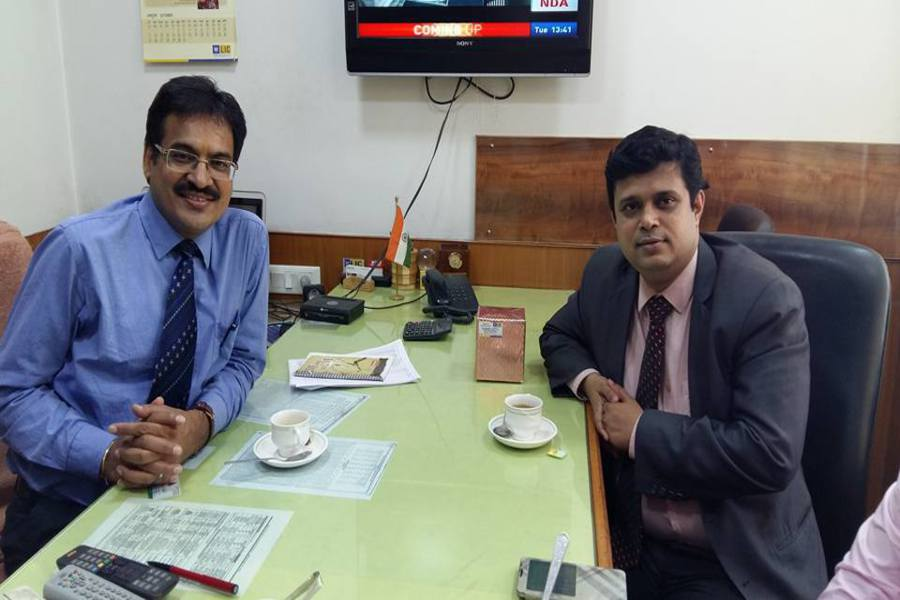 With Senior Business Associate Harish Gupta