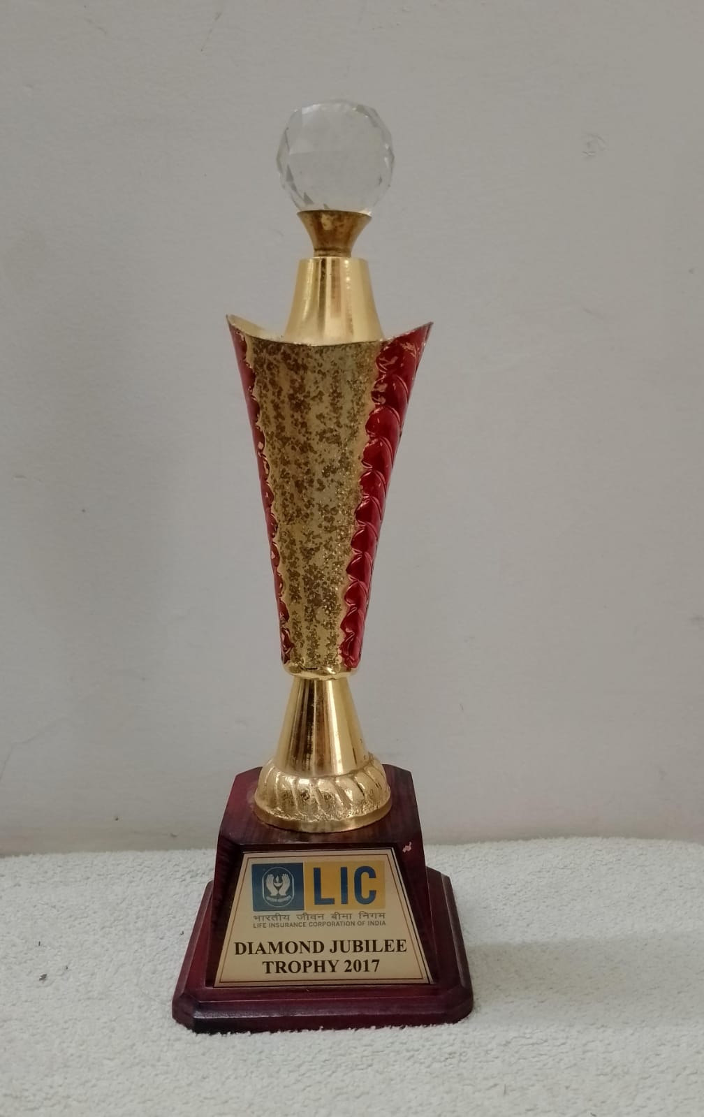 DIAMOND JUBLEE TROPHY BY LIC