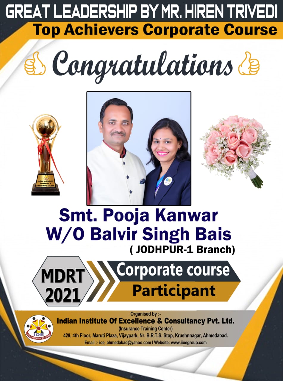 Honored for Best Performance