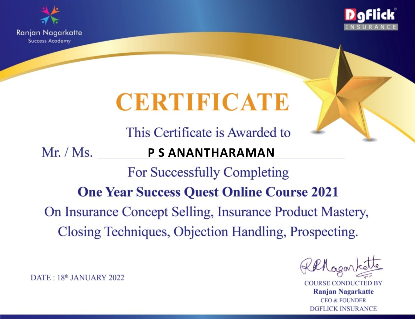 success Quest Online Course 2021