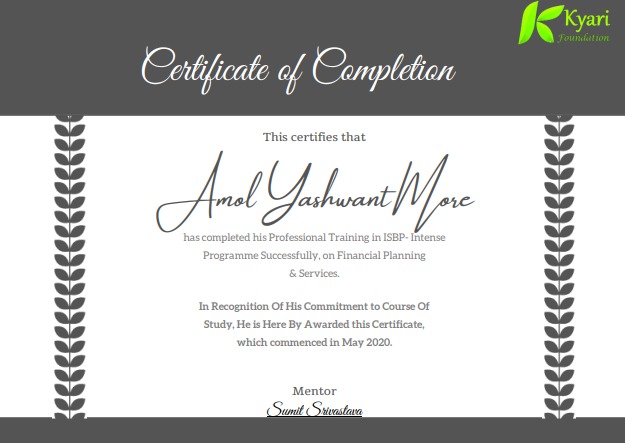 Certificate Of Completion