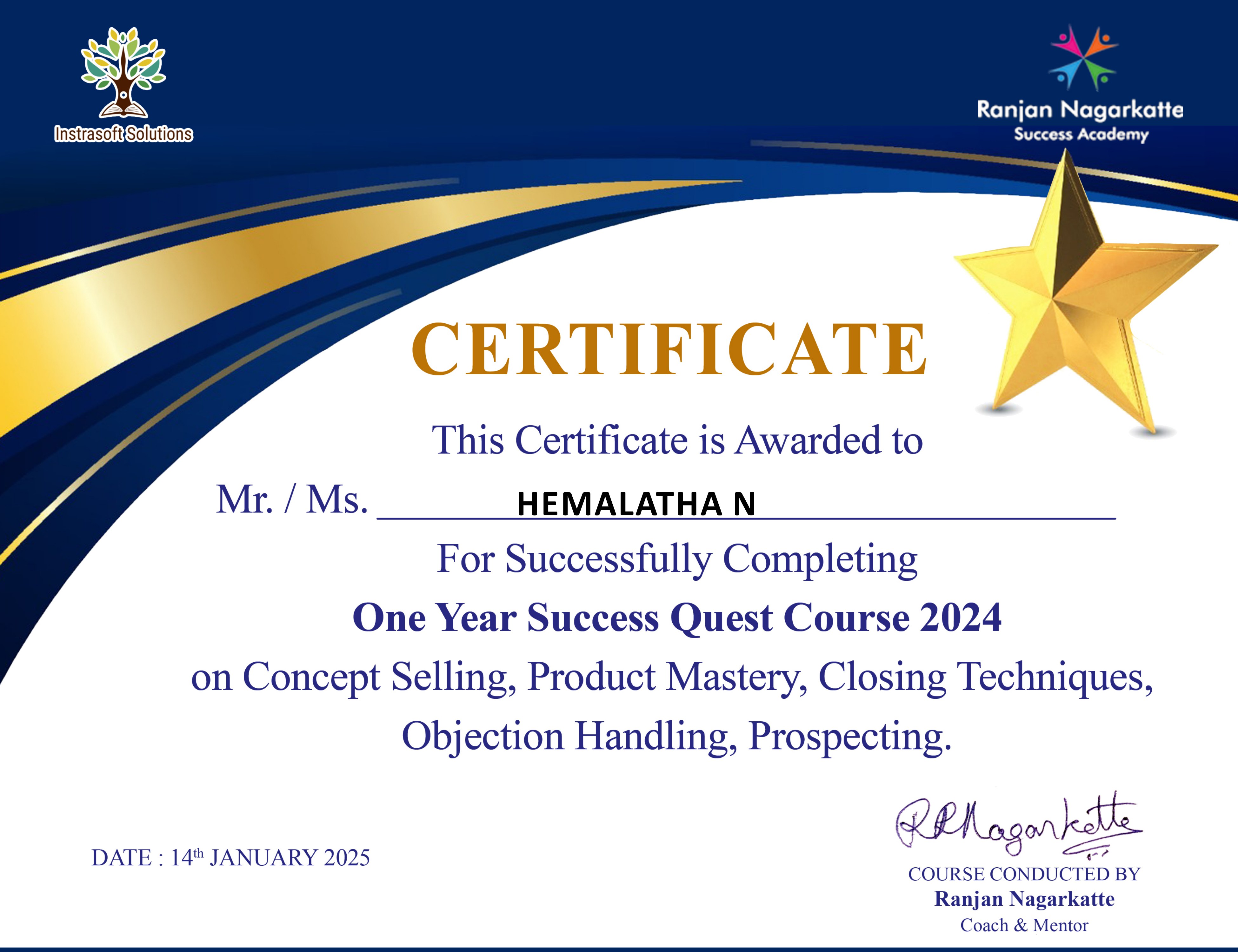 success Quest Online Course 2024