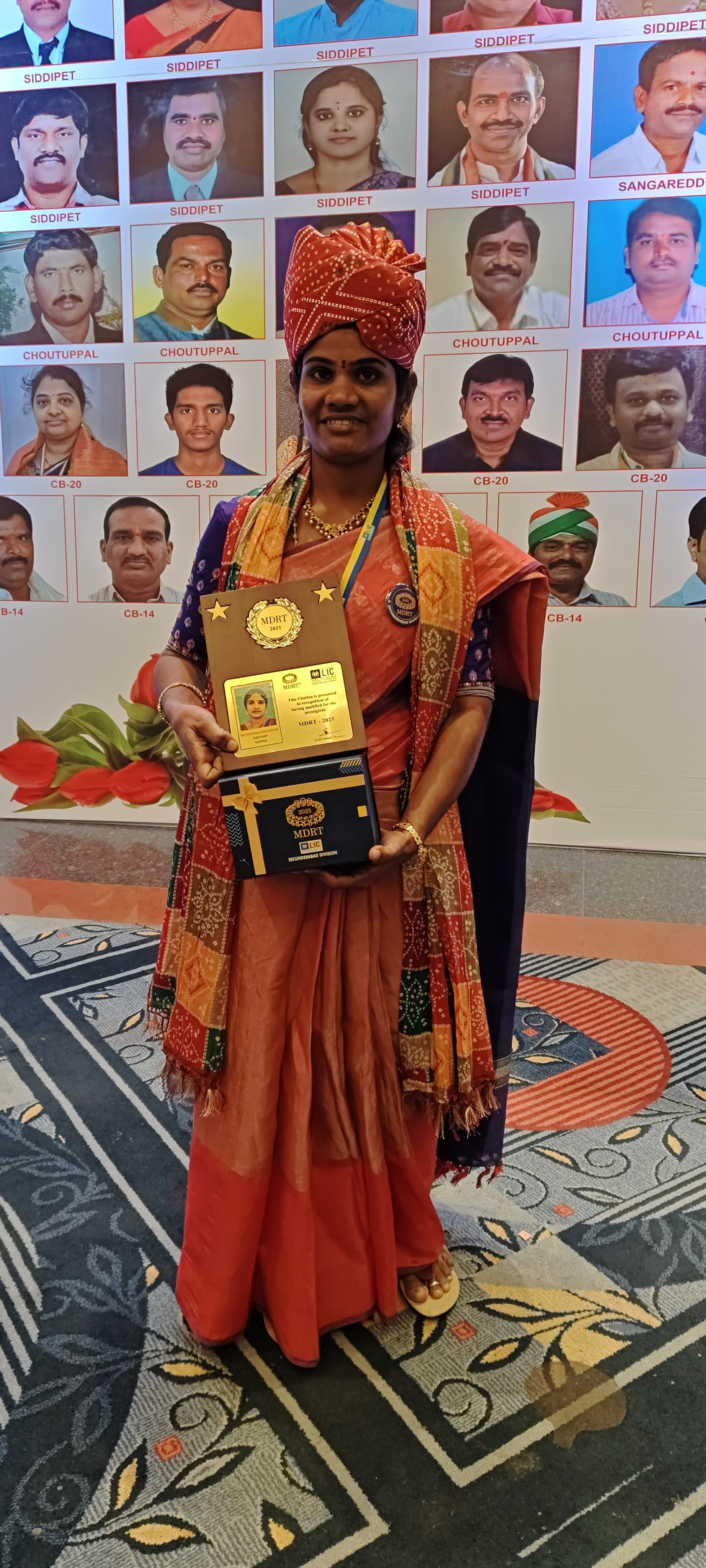 Smt V Saraswathi MDRT -2025  Awardee