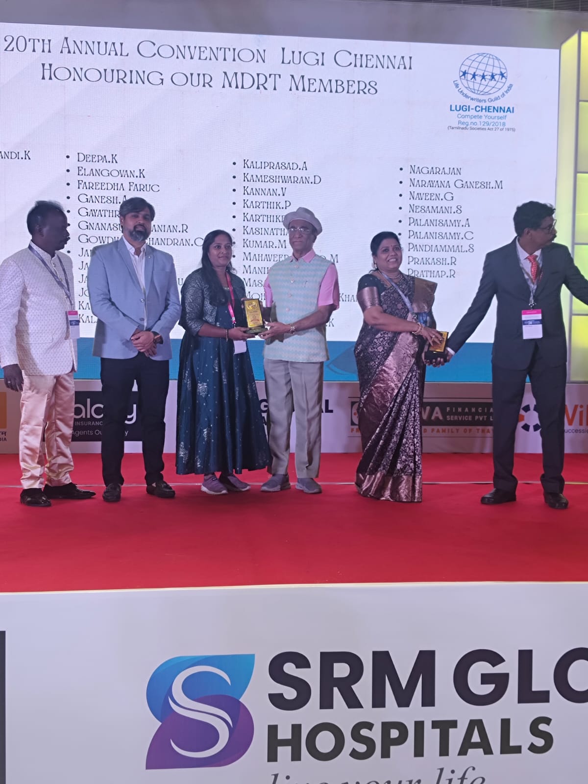 Lugi 20th Anniversary Meet MDRT honored