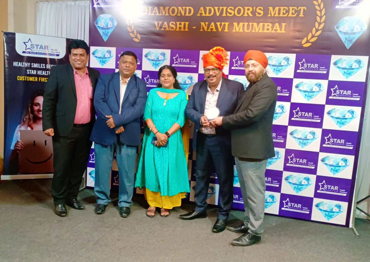 Awarded for my outstanding performance at STAR HEALTH from April to July 2024. This recognition, presented by the  Vice President, Area Manager, Branch Manager, and Sales Manager at Hope Banquet, Juinagar, Navi Mumbai, on August 13, 2024