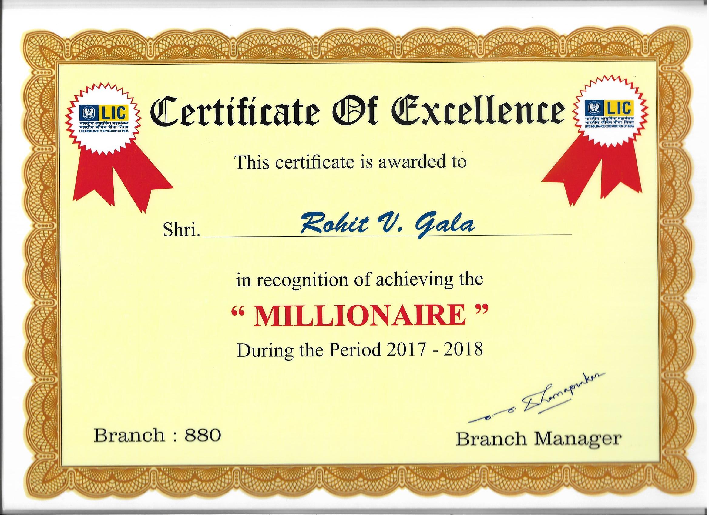 MILLIONAIRE 2017-18