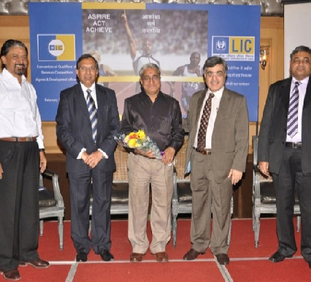 MDRT 2013 - Awarded by the Ex- Chairman of LIC – Mr. D.K.Mehrotra