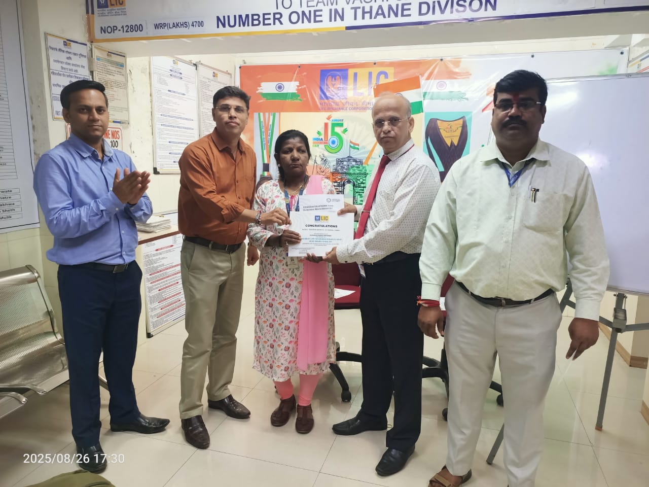With ABM Prasad Sir, ABM Sachin Shinde Sir, CM Ravindra Rajhans Sir, and D.O. Vaibhav Nakhwa Sir