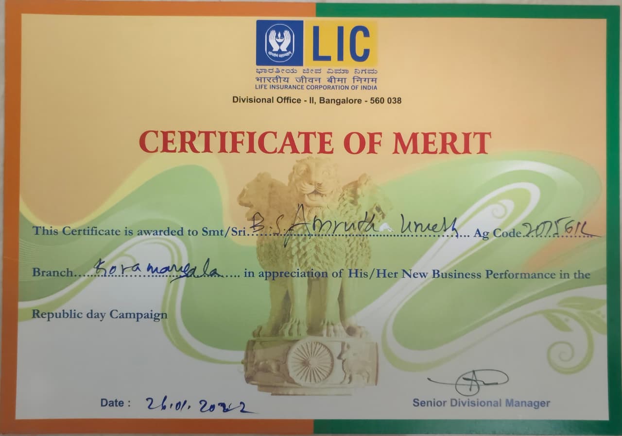Certificate of Merit 2022