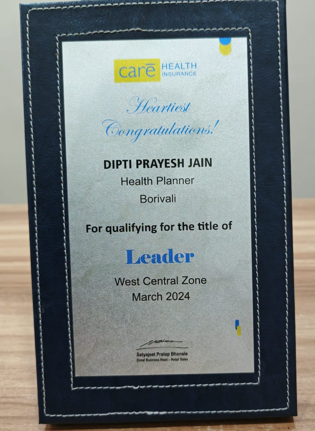 CARE HEALTH INSURANCE- QUALIFYING LEADER