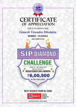 Appreciation certificate NJ April2025 Diamond