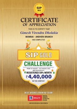 Appreciation certificate NJ Aug2022 Gold