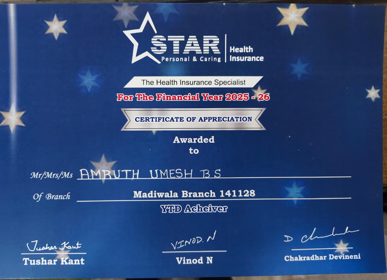 Certificate for Appreciation