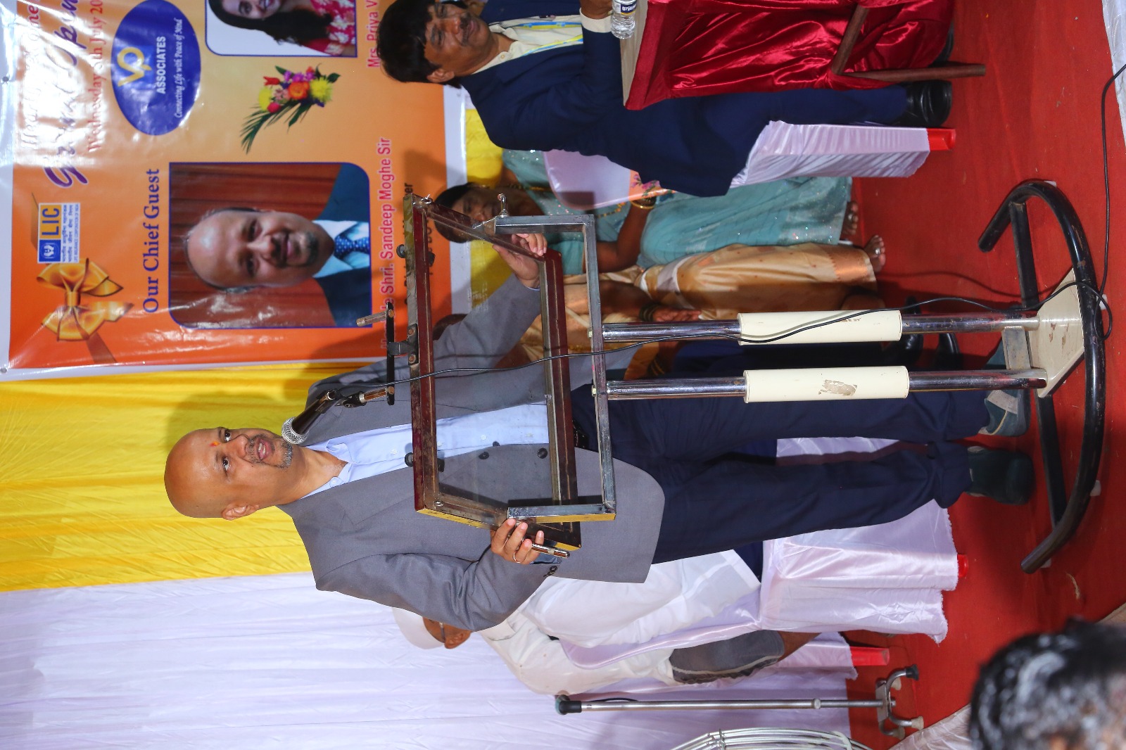 A graceful moment during the new office opening ceremony.