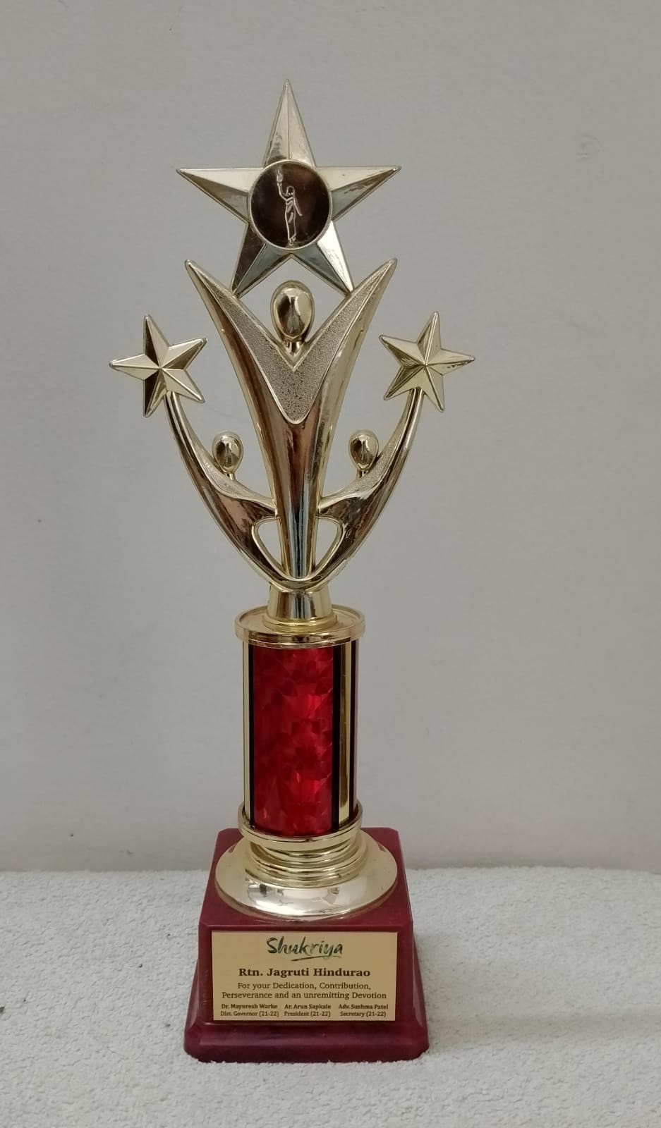 FELICITATED BY THE ROTARY CLUB OF KALYAN IN 2021 FOR SOCIAL WORK