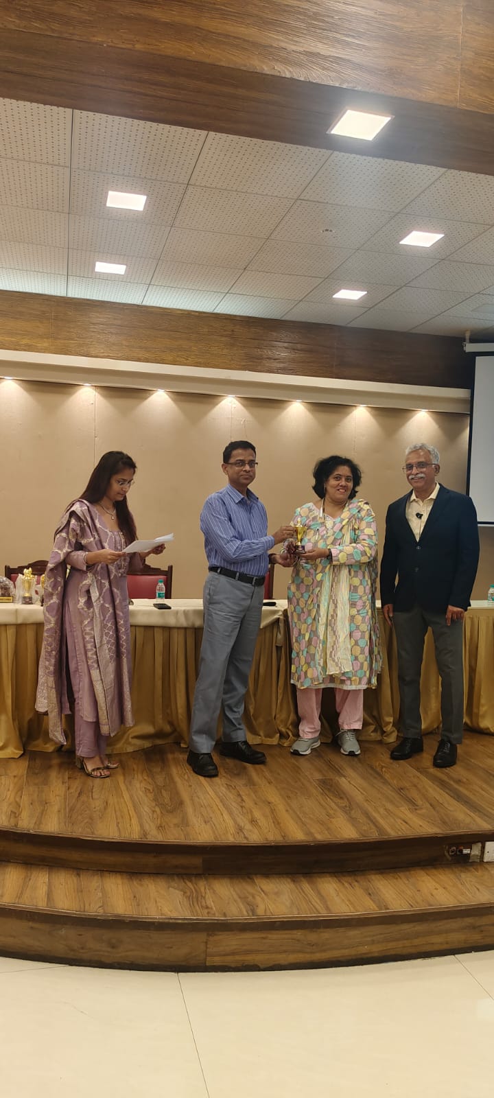 I was felicitated at IMC Hall, Churchgate, during the meeting organized by the Life Insurance Corporation of India this evening, 28th January 2026, in recognition of my dedicated work.