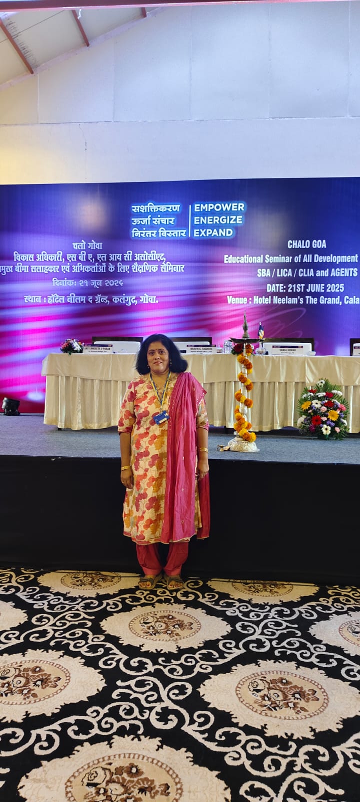 Proud to be selected for the LIC Goa Convention at Neelam Grand Hotel, Calangute, in June 2025