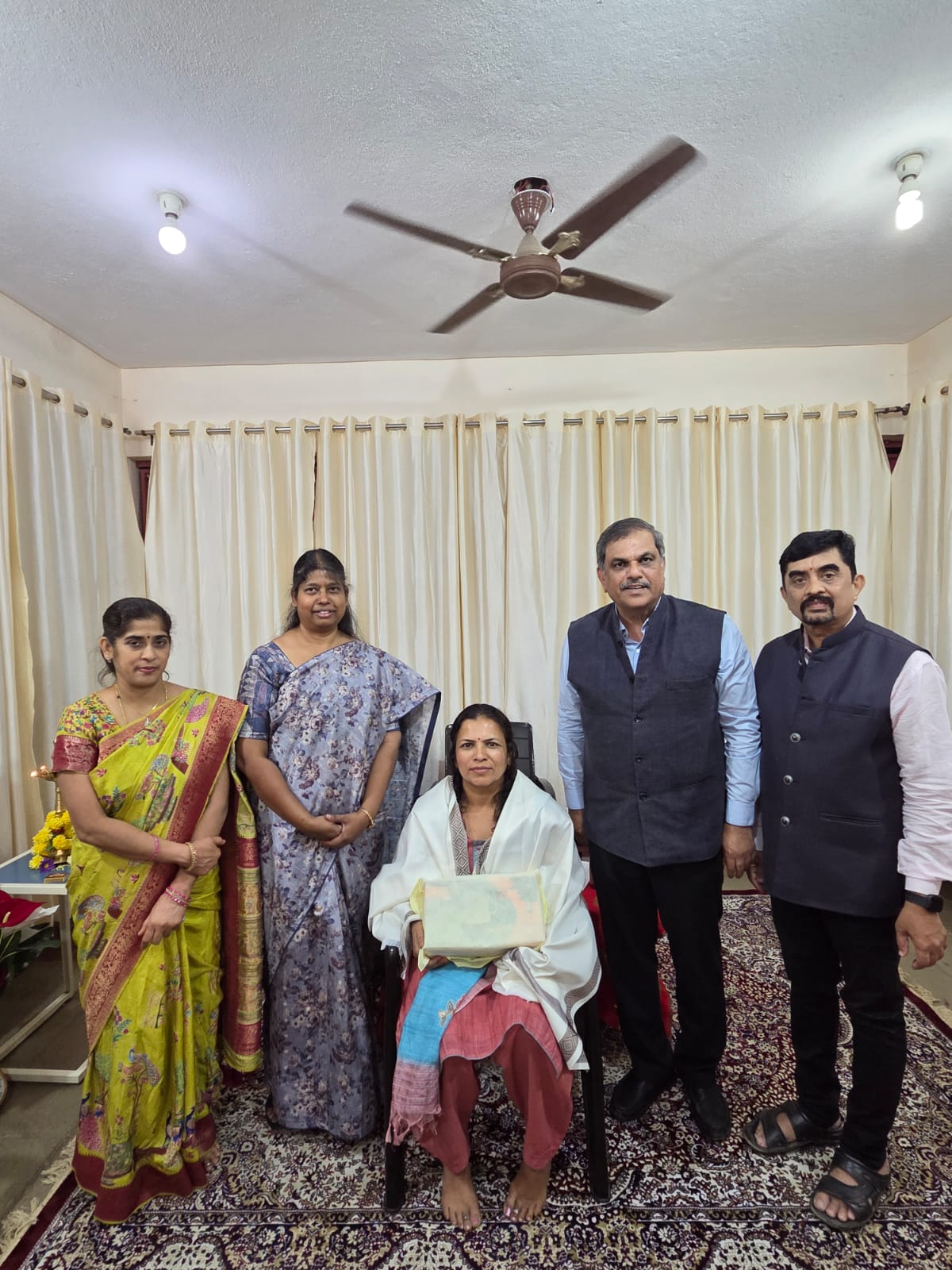 Special honour at home for good performance in this financial year by our Divisional Office Manager and our Development Officer Naganarasimhan.