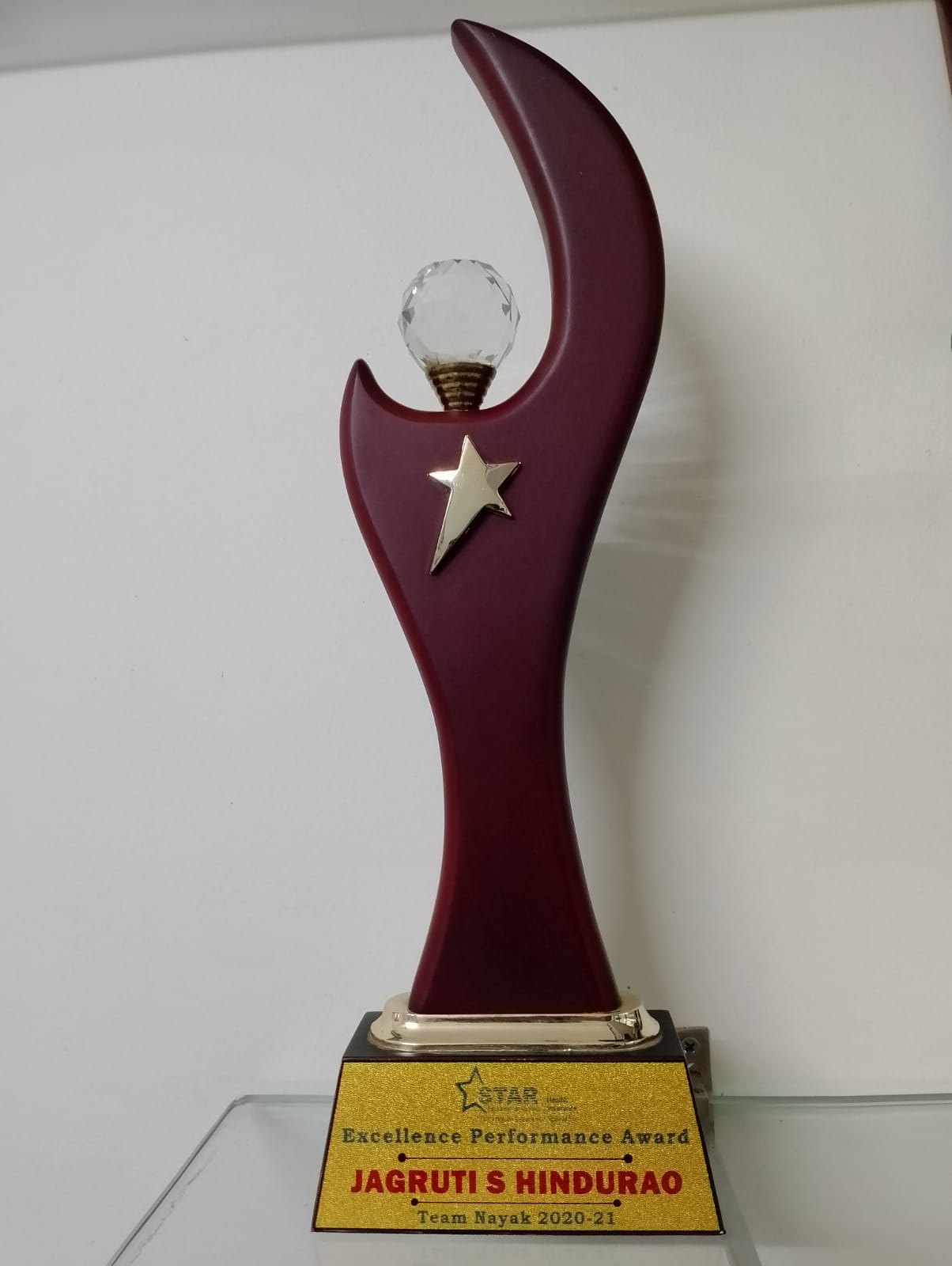 BEST PERFORMANCE (2020–2021) FELICITATED BY MR. SURESH NAYAK, SALES MANAGER