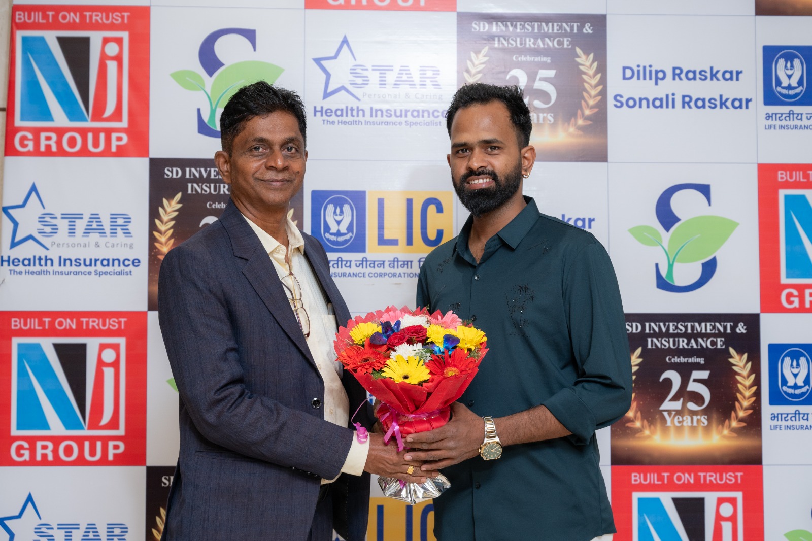 Mr. Amole K., good wishes for celebrating 25 years (Silver Jubilee).