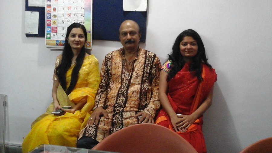 With my Daughters Aditi & Shreya