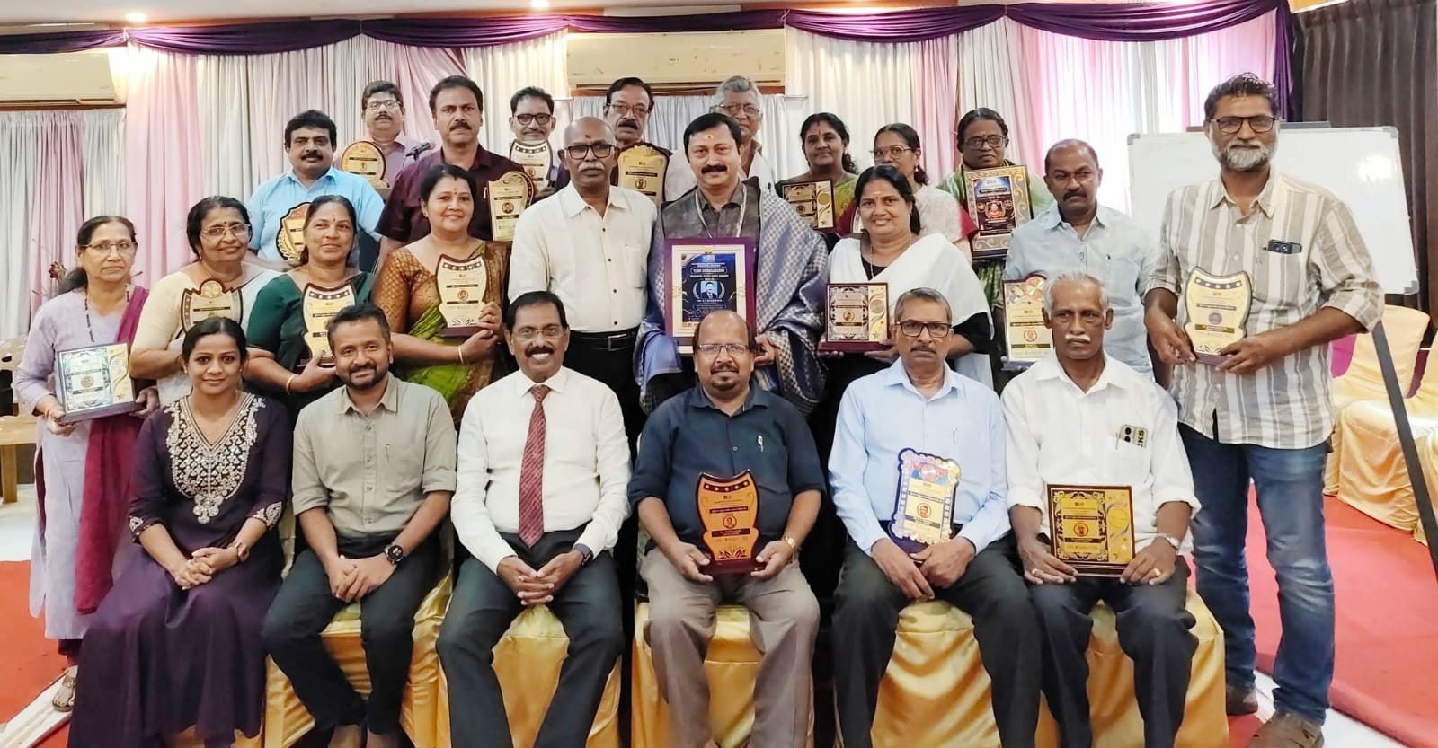 Team Sudhaakaran's 2025–26 Award Winners were honored at the Annual Meeting held at Hotel Priya, Chengannur.