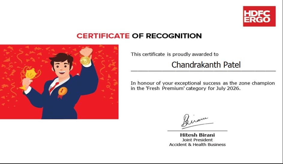 Certificates of Recognition