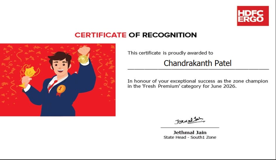 Certificates of Recognition