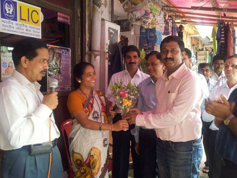 Felicitation in hands of Mrs. Shubhangi Thakare, for remarkable work