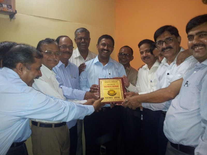 My team friends giving token of love for my first MDRT achievement