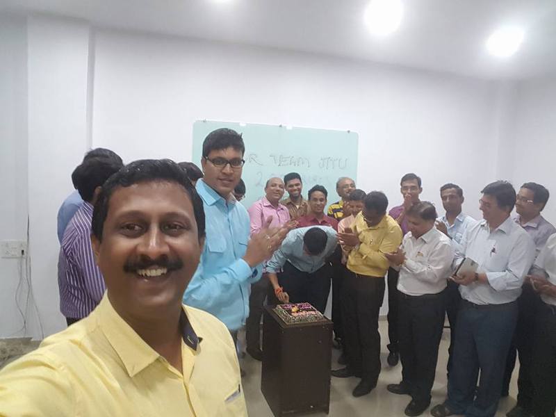 Team celebration for completing 200 crores AUM of Mutual Fund