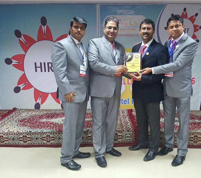 Club membership award by HIRT at Lonavala