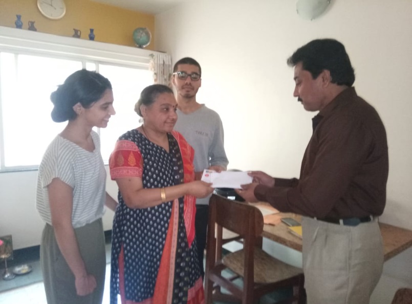 Giving Death Claim Cheque to Nominee