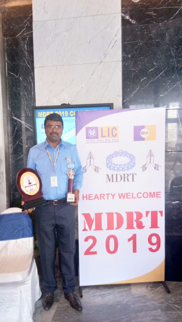 With MDRT Trophies in Hotel Le Meridian Coimbatore in January 2019
