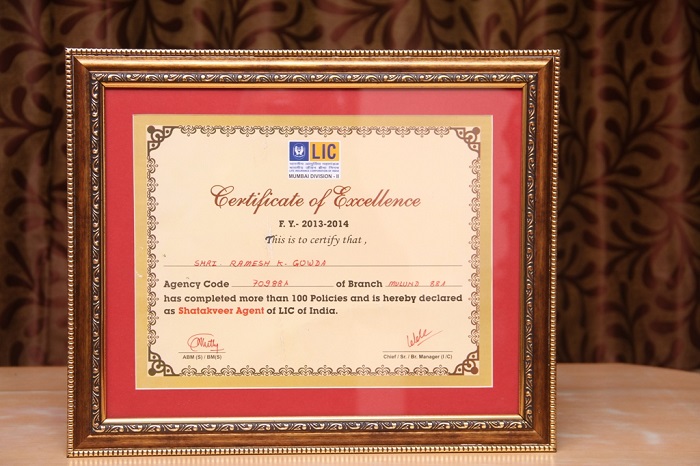Certificate of Excellence